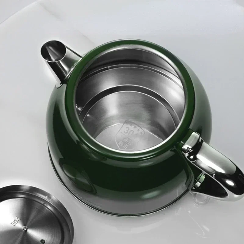 Kitchen Appliances Green - Retro Kettle Household High-value Electric Kettle