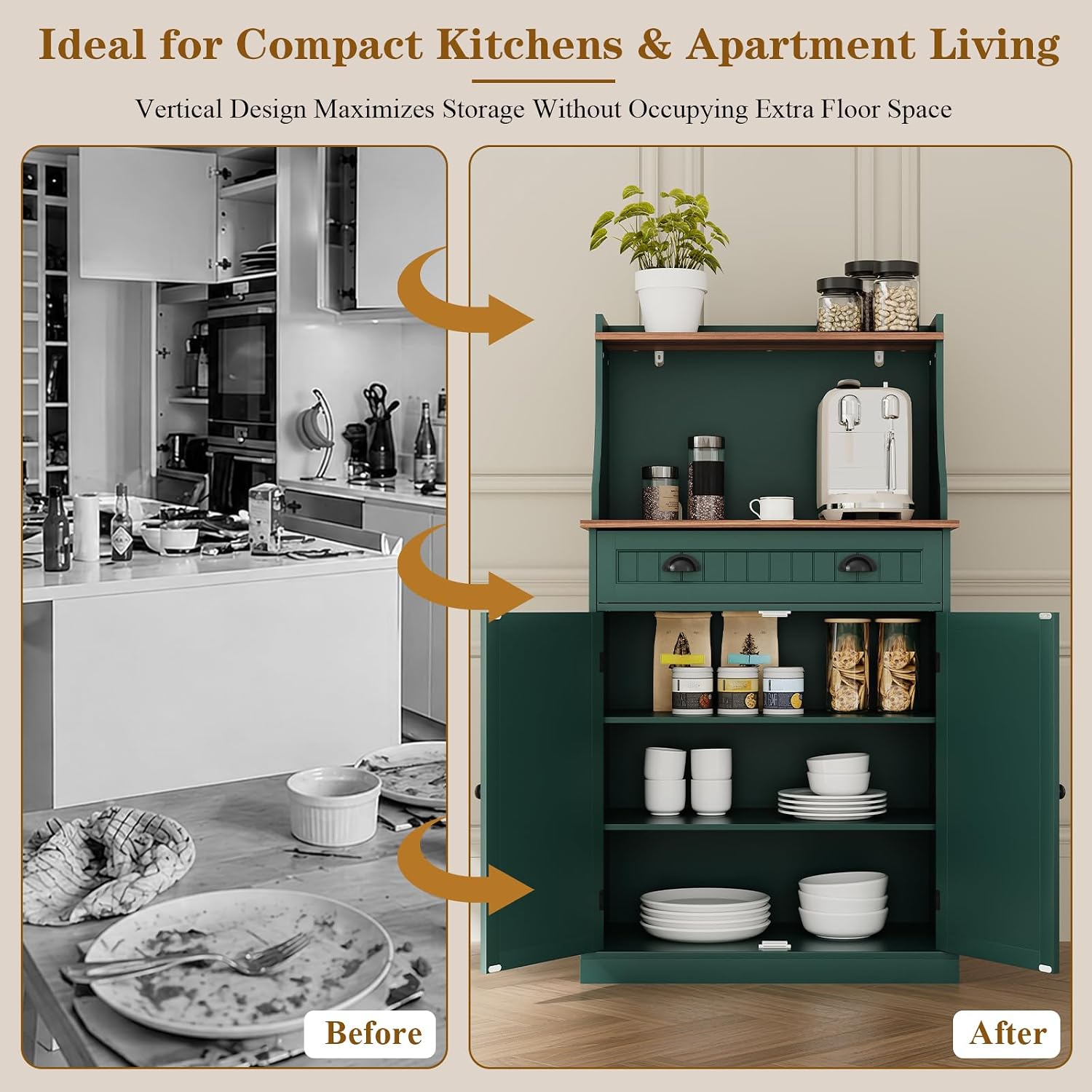 Farmhouse‑Style Green Microwav - Kitchen Appliances Green 评论和价格